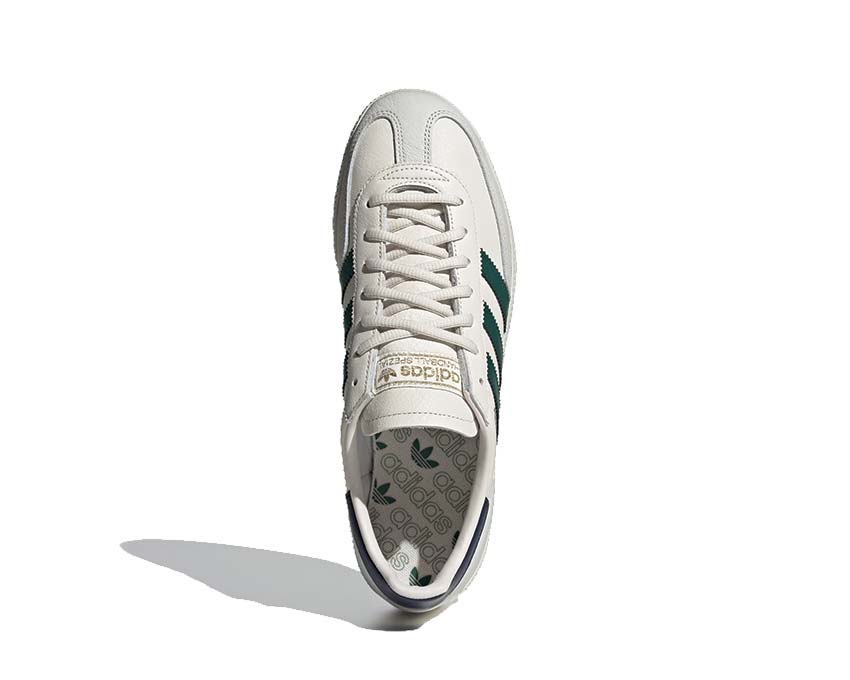 détail — cuir Chalk White Collegiate Green Handball Spezial