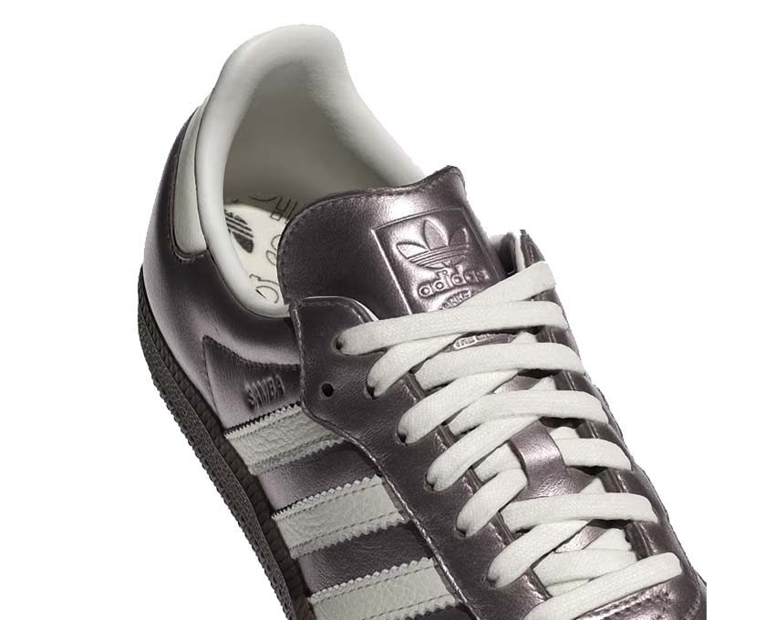 Adidas Samba OG W Metallic Purple — vue trois quarts avant