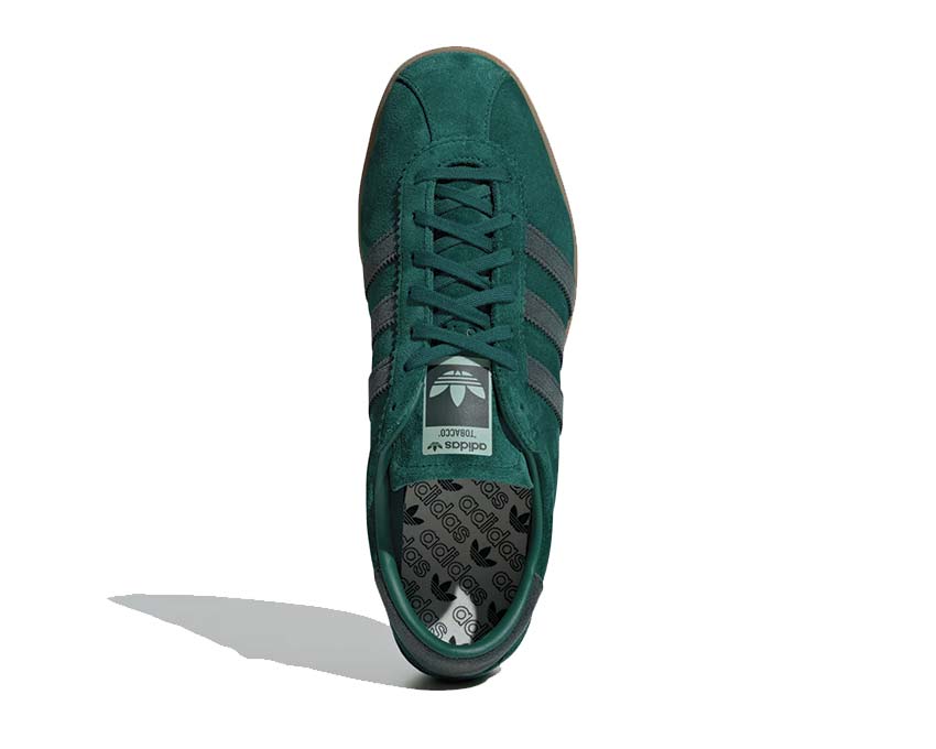 Adidas Tobacco Collegiate Green — vue arrière languette brodée