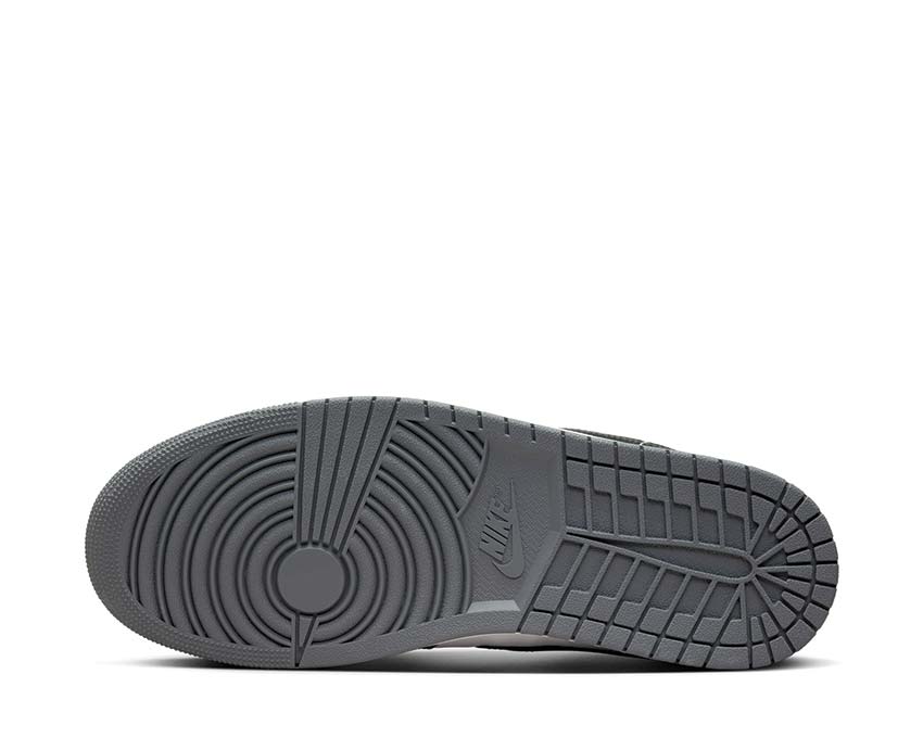Jordan Air Jordan 1 Low Iron Grey White Black Iron Grey — top view