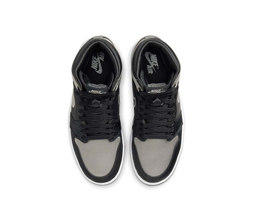 Air Jordan 1 Retro Hi OG Wmns Black Grey — vue avant femme Jordan 1