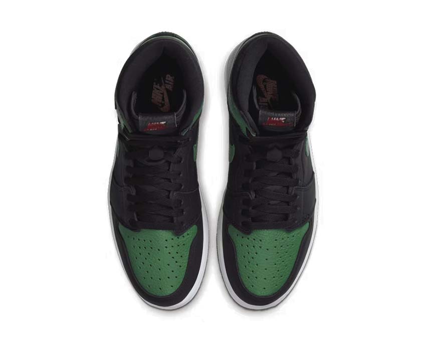 Air Jordan 1 Retro High OG Pine Green detalle — colorway Pine Green icónico