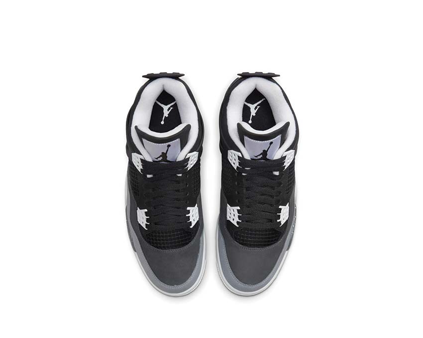 Air Jordan 4 Retro Fear Black White — front view men's Fear