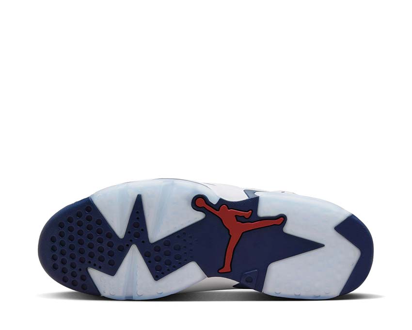 Jordan Air Jordan 6 Retro Carmine White Red Navy — front view men's
