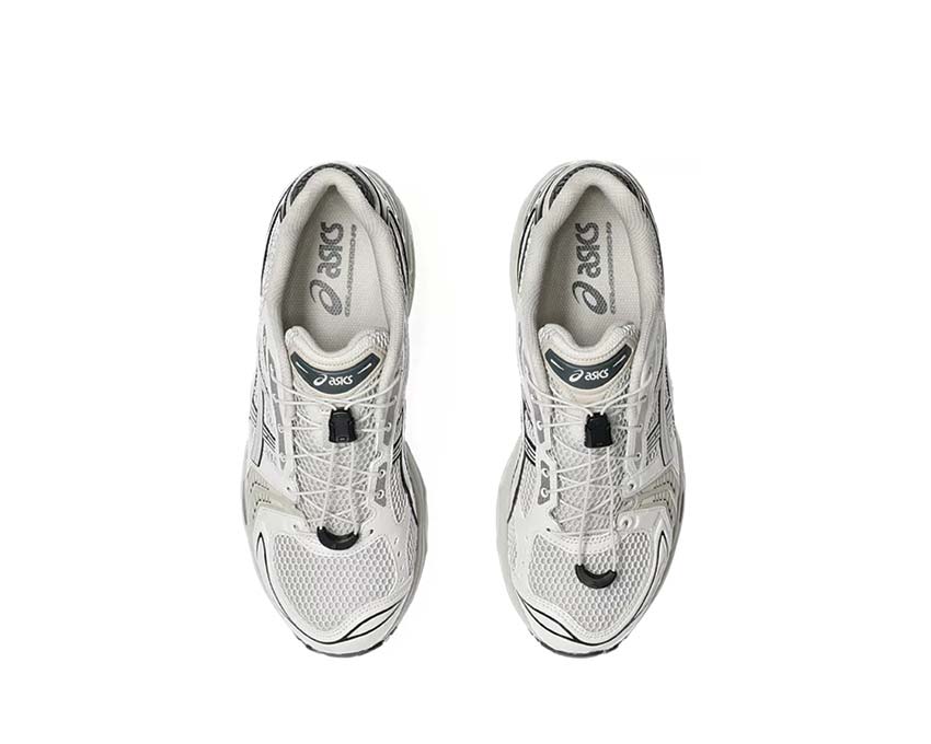 Asics Gel Kayano 14 Smoke Grey/Smoke Grey arrière — amorti Gel talon