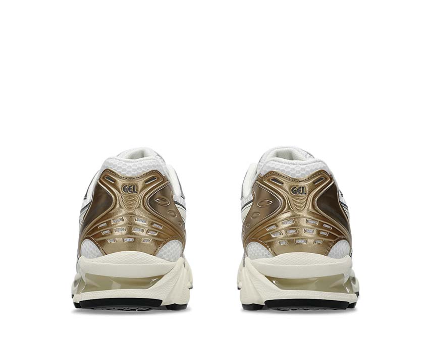 Asics Gel Kayano 14 Cream Gold arrière — amorti GEL talon running