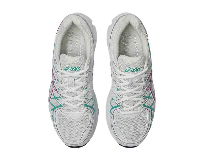 Asics Gel Kayano 20 Aurora Green détail — coloris vert lumineux running femme