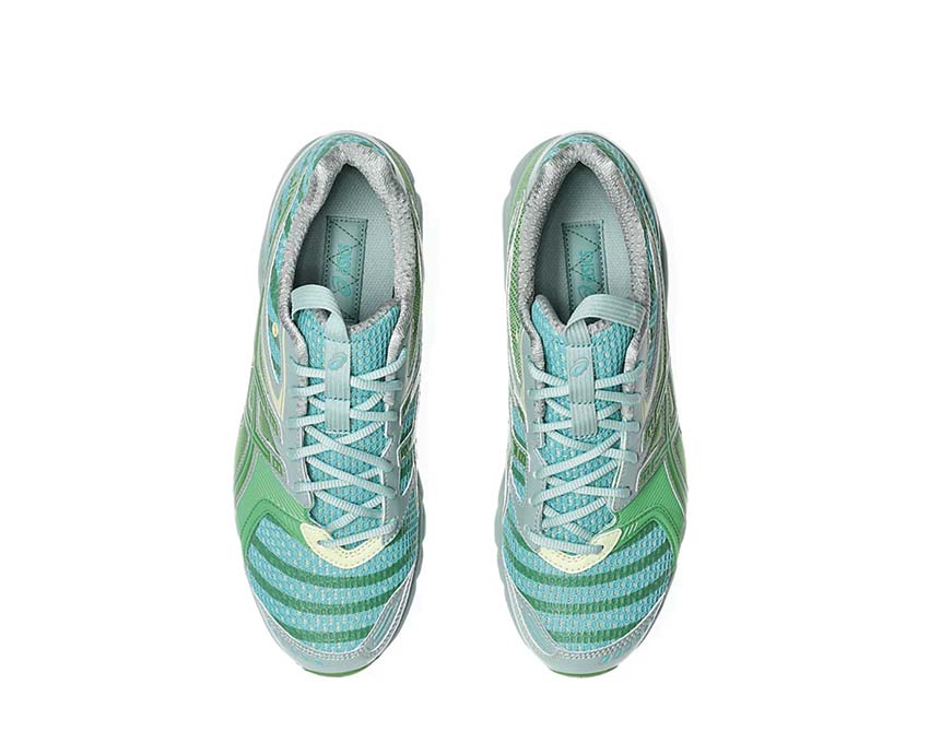 Asics UB9-S Gel DS Trainer 14 Waterfall/Lichen Rock arrière — DS Trainer remixé