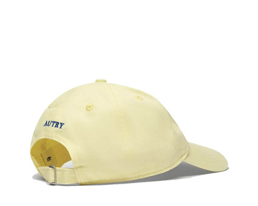 Autry Casquette Logo Beige dos — fermeture velcro réglable streetwear premium
