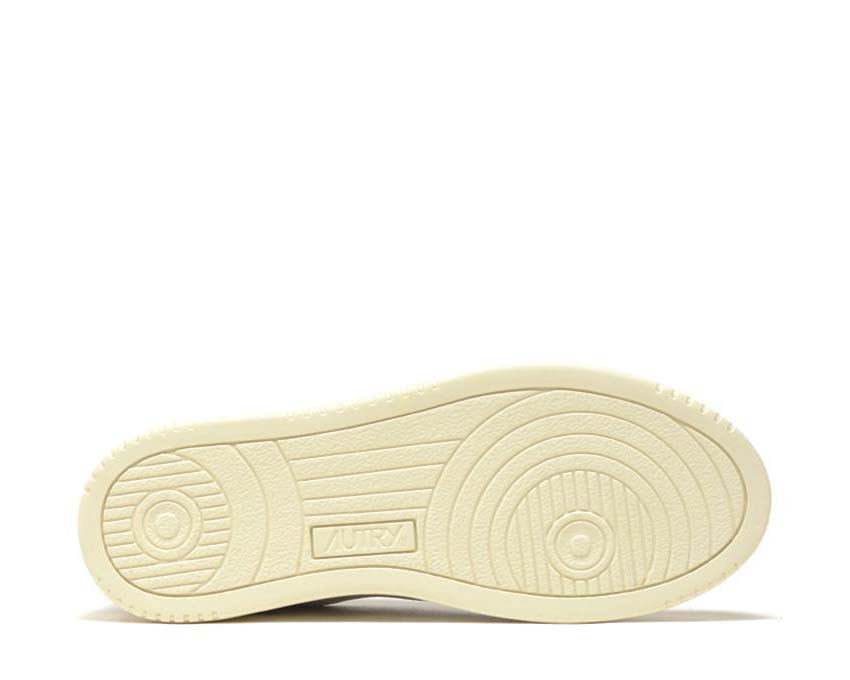 Autry Medalist Low W Nubuck Suede Nugget Loft detalle — paneles de colores