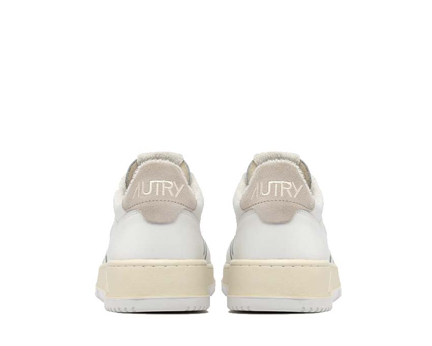 Autry Medalist Low Virgin détail — cuir ivoire blanc Medalist Low femme