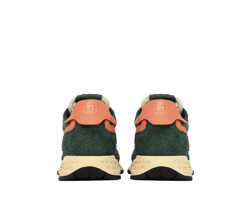 Autry Reelwind Low Suede Net Bottle Orange détail — filet orange