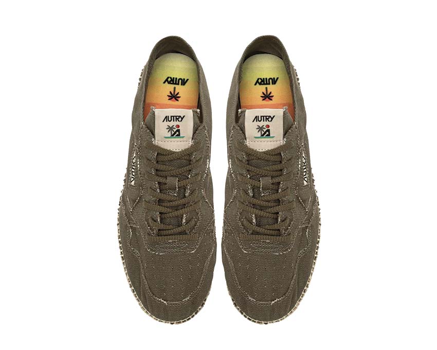 Autry Sandy Military Canvas dos — talon Sandy espadrilles militaire homme