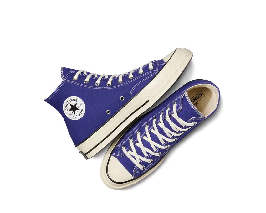Converse Chuck 70 Hi Night Indigo/Egret Lilac Detail — Indigo Egret Kontrast Knöchel-Patch