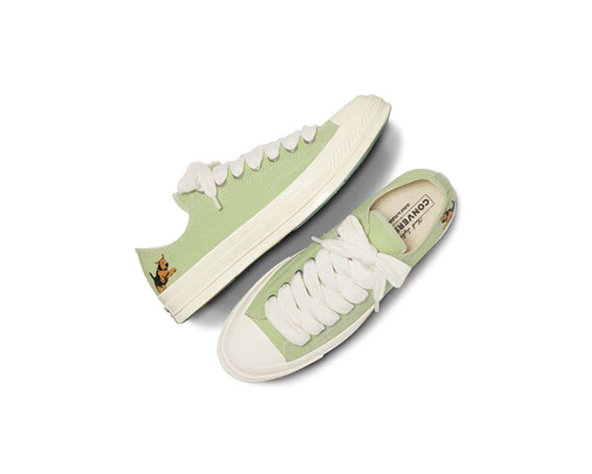 Converse x Golf Le Fleur CT70 OX Margarita détail — fleurs Golf Le Fleur