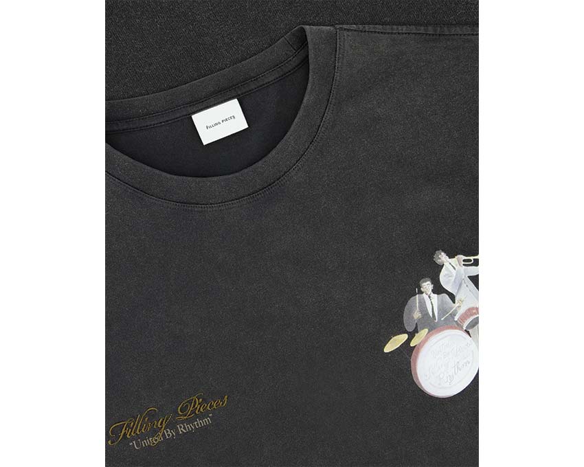 Filling Pieces T-shirt Band Noir vue — t-shirt noir vintage band Filling Pieces