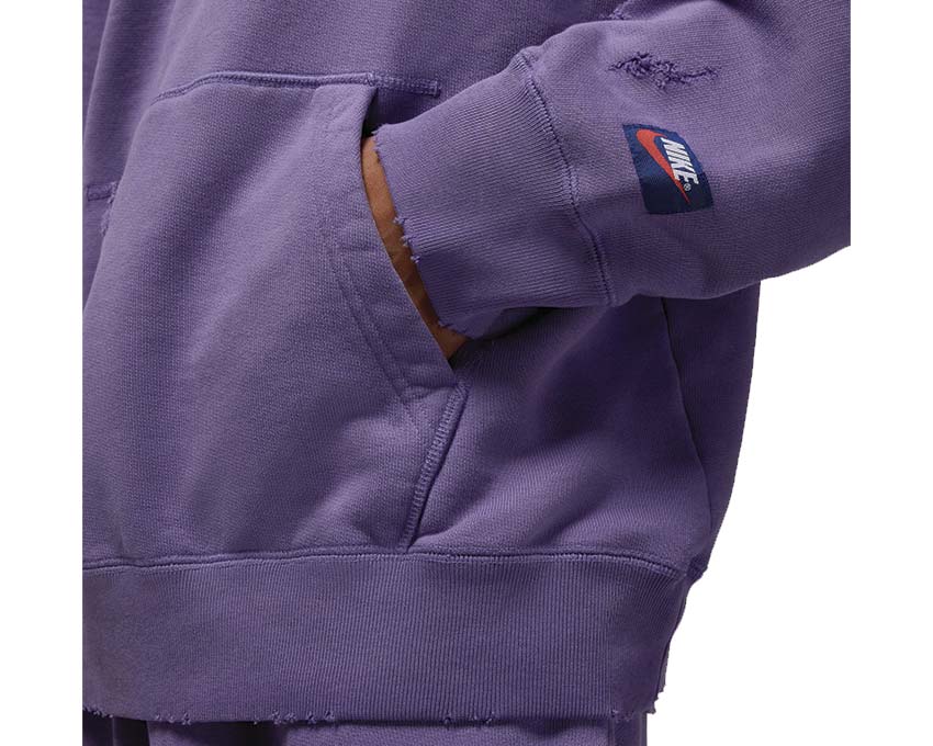Jordan Rare Air Hoodie Purple Earth port — sweat capuche homme coupe décontractée