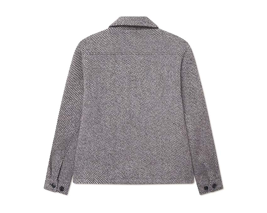 Les Deux Marseille Twill Wool Jacket détail — texture laine twill et finitions
