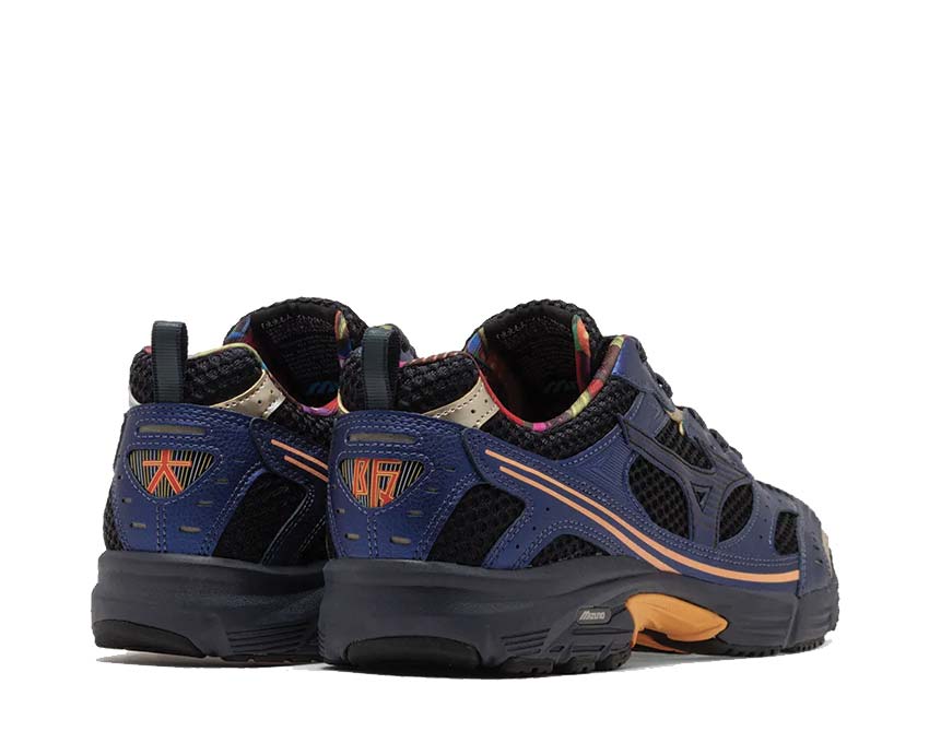Mizuno MXR Black Cadmium Orange semelle — semelle chunky running Mizuno
