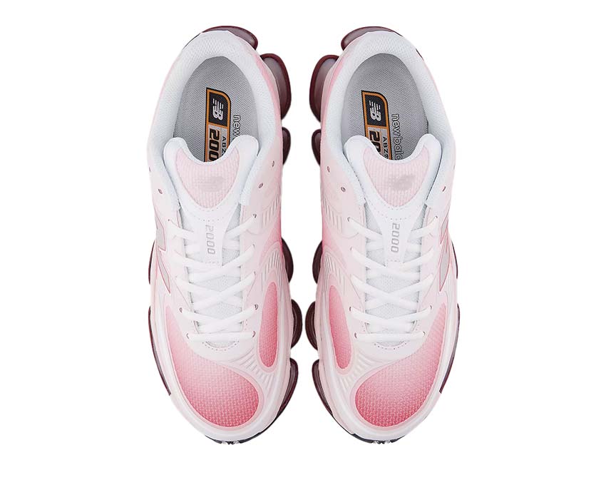 New Balance Abzorb 2000 Rose Sugar détail — matière mesh et empiècements