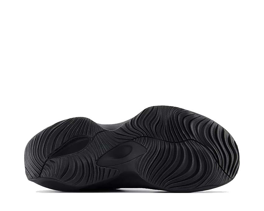 New Balance WRPD Runner Black détail — lacets enroulés design unique