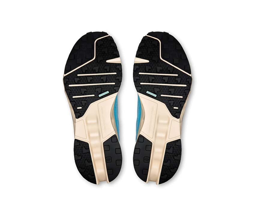 On Cloudsurfer Trail Horizon/Cream détail — tige mesh trail homme
