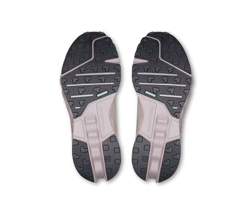 On Cloudsurfer Trail W Silver/Mauve Sohle — Missiongrip Trail Damen