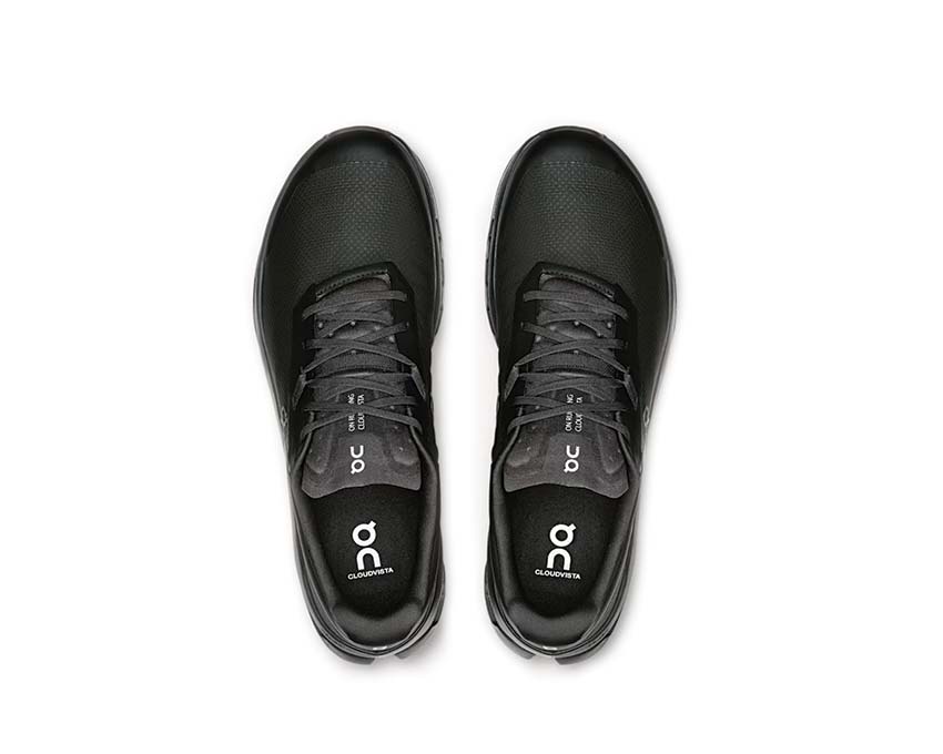 On Cloudvista 2 Black detalle — mesh transpirable trail hombre
