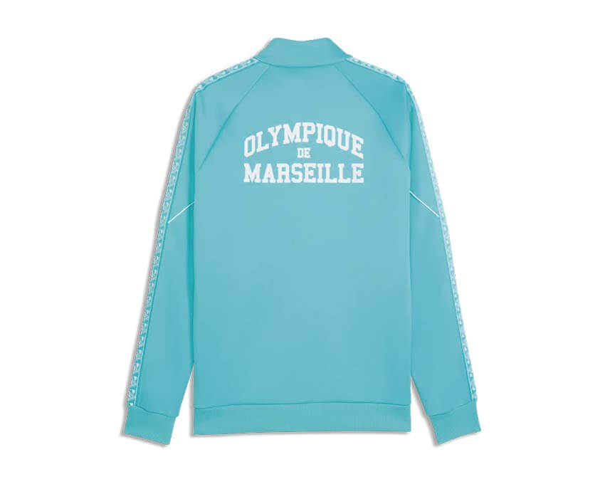 Puma OM KING Anthem Jacket dos — dos veste anthem OM blanc Puma