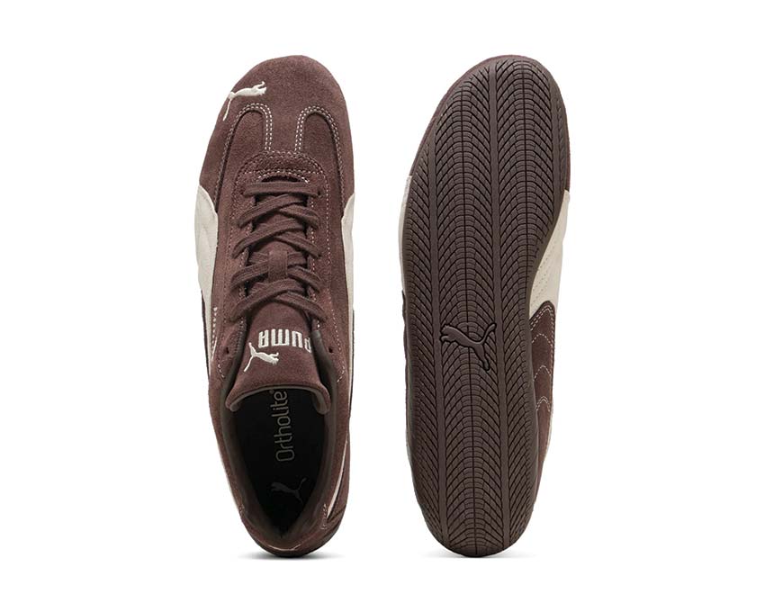 Puma Speedcat TTF Chocolat dos — talon Speedcat TTF cuir chocolat
