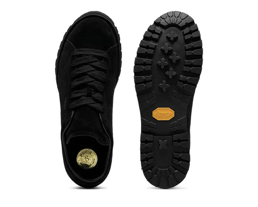 Puma Suede Vibram Noir dos — talon Suede Vibram daim noir Puma