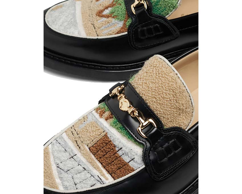 Filling Pieces Loafer Pavillion Black Detail — holländische Luxus-Leder-Verarbeitung