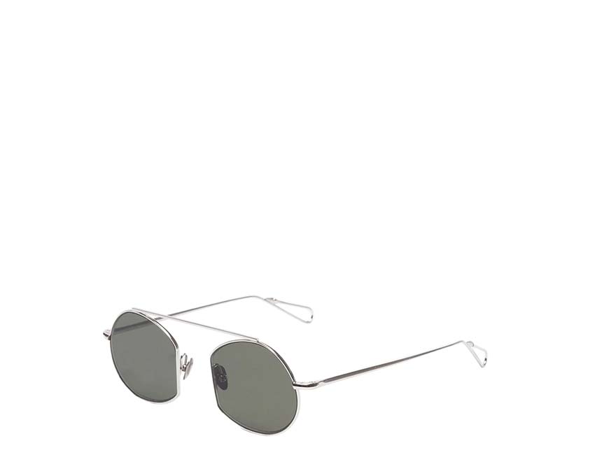 Ahlem Place des Victoires White Gold/Green vue — monture acétate bicolore finitions or