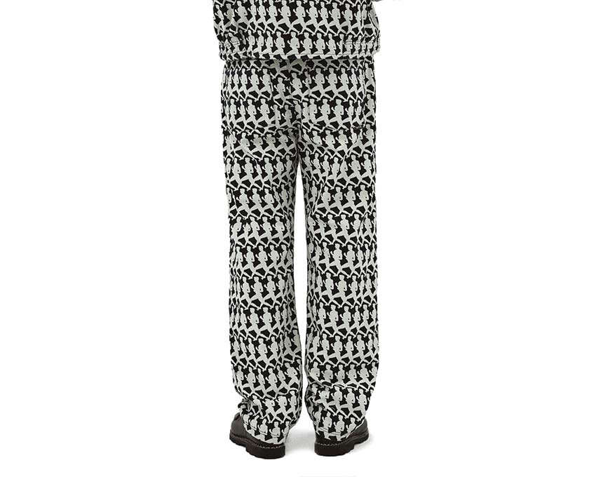 Arte Jones Allover Pants Navy Detail — All-Over-Muster