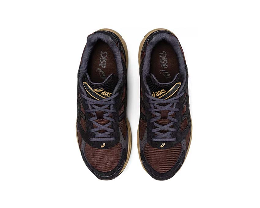 Asics Gel 1130 Coffee Black détail — matière premium