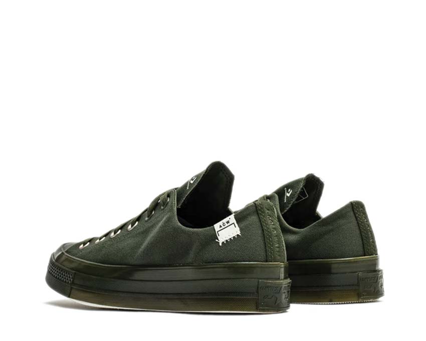 Converse A Cold Wall Chuck 70 Ox Rifle Green suela — suela vulcanizada gum