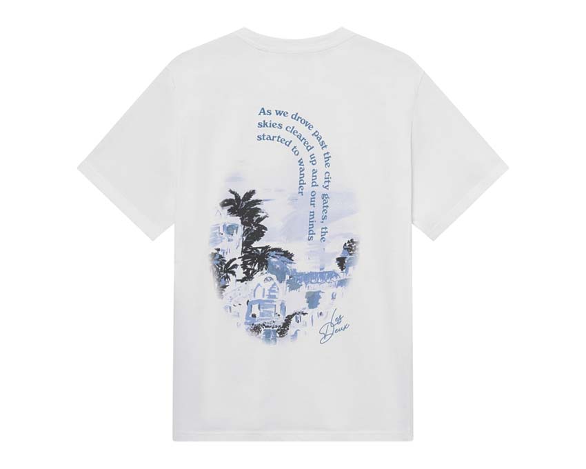 Les Deux Coastal T-Shirt White vista lateral — estampado borde del mar
