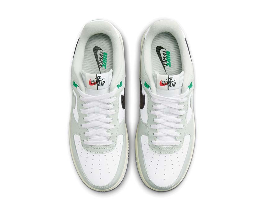 Nike Air Force 1 '07 LV8 Light Silver semelle — amorti Air Force cuir White