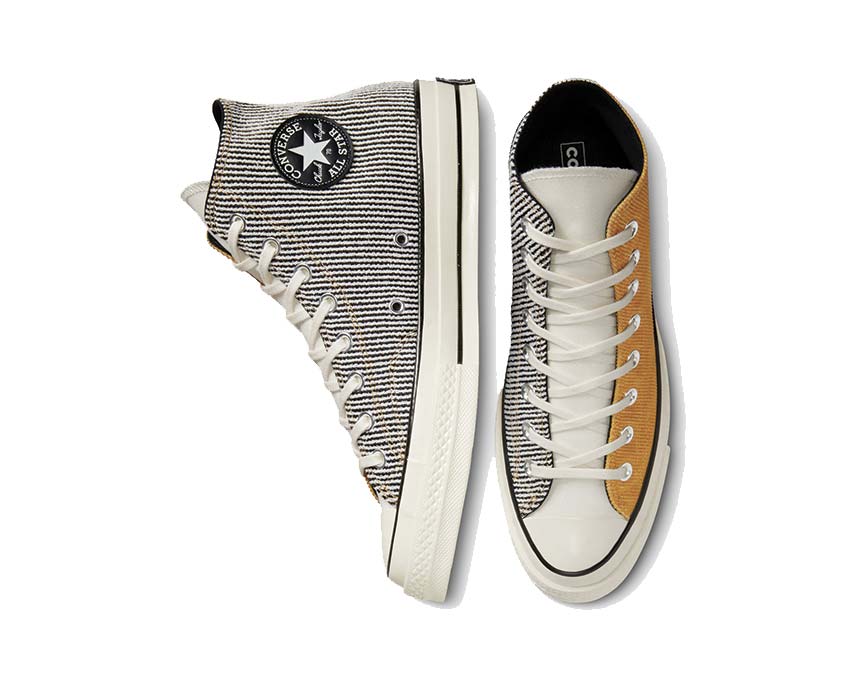 Converse Chuck 70 Hi Burnt Honey détail — col et patch talon coloris Burnt Honey