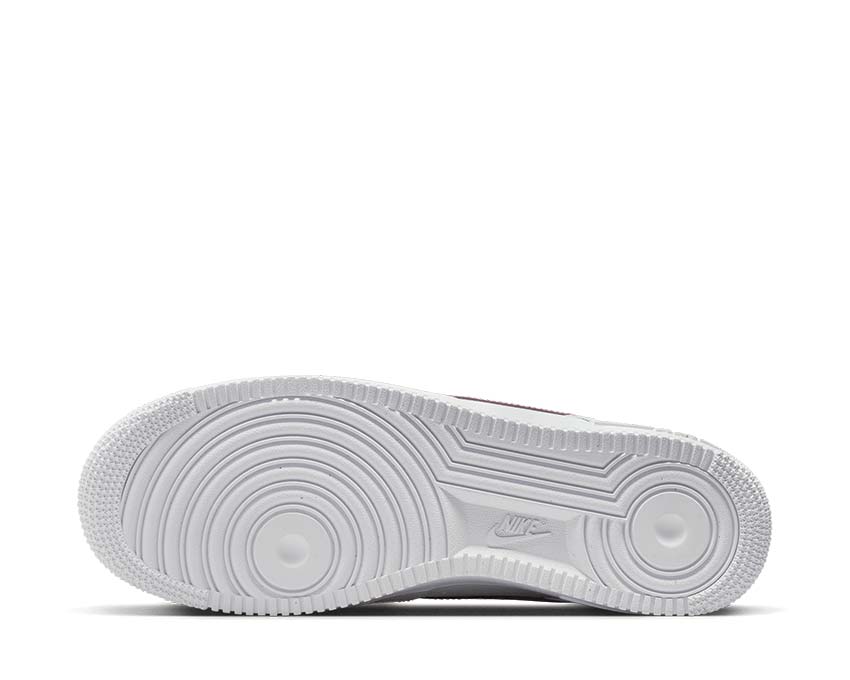 Nike Air Force 1 '07 White Picante Red semelle — semelle blanche Air Force