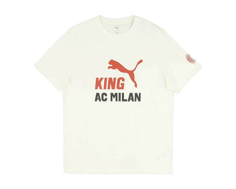 Puma AC Milan KING Logo Tee — t-shirt logo AC Milan rouge noir Puma streetwear