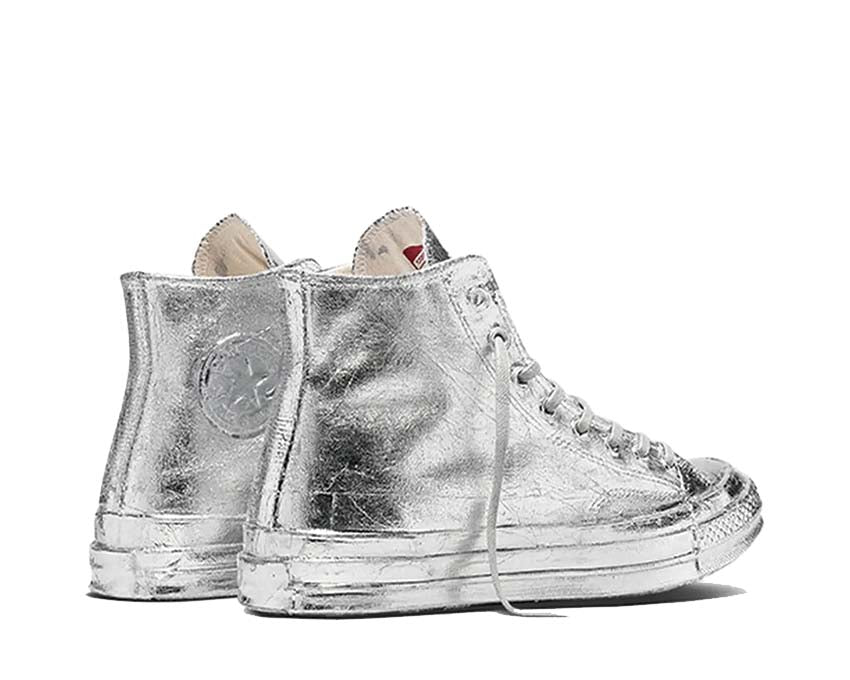 Converse Chuck 70 Canvas Ltd Silver Foil semelle — semelle vulcanisée argentée épaissie