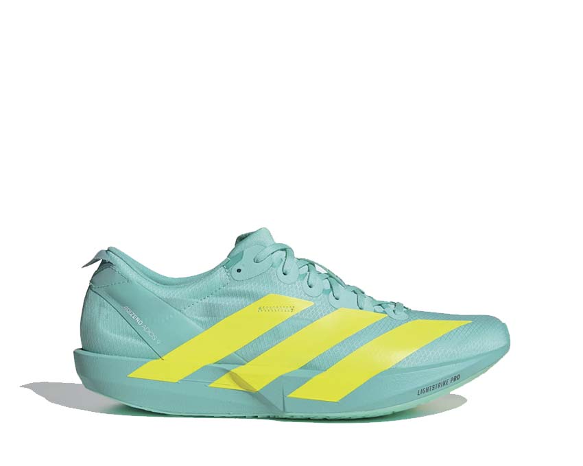 Adidas Adizero Adios 9 Flash Aqua — chaussure running homme compétition aqua