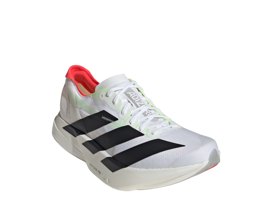 Adidas Adizero Adios Pro 4 Cloud White Seitenansicht — Lightstrike Pro Core Black