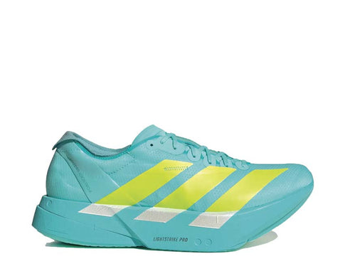 Adidas Adizero Adios Pro 4 Flash Aqua — chaussure running homme compétition