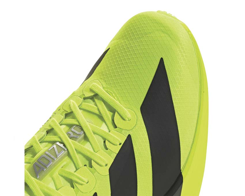 Adidas Adizero Adios Pro 4 Lucid Lemon vue latérale — Lightstrike Pro amorti maximal