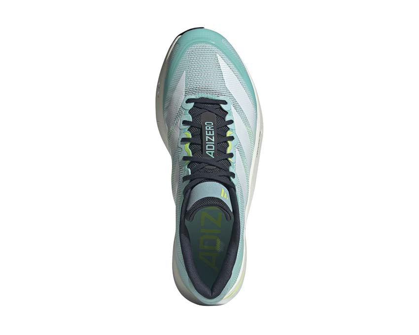 Adidas Adizero Boston 13 Flash Aqua — vista trasera