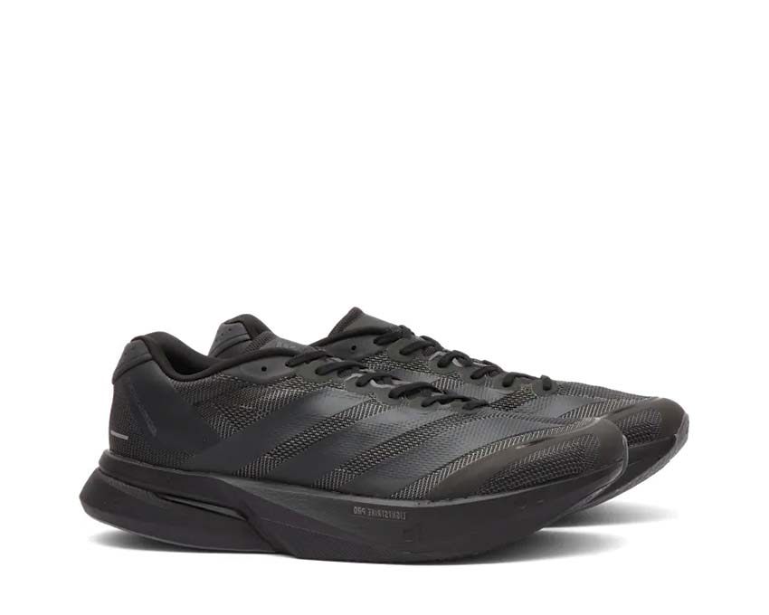 Adidas Adizero Boston 13 Black vista lateral — amortiguación Lightstrike Pro