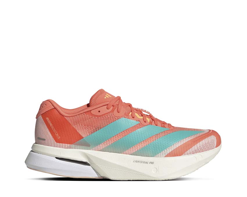 Adidas Adizero Boston 13 W Flash Orange — zapatilla running mujer ligera