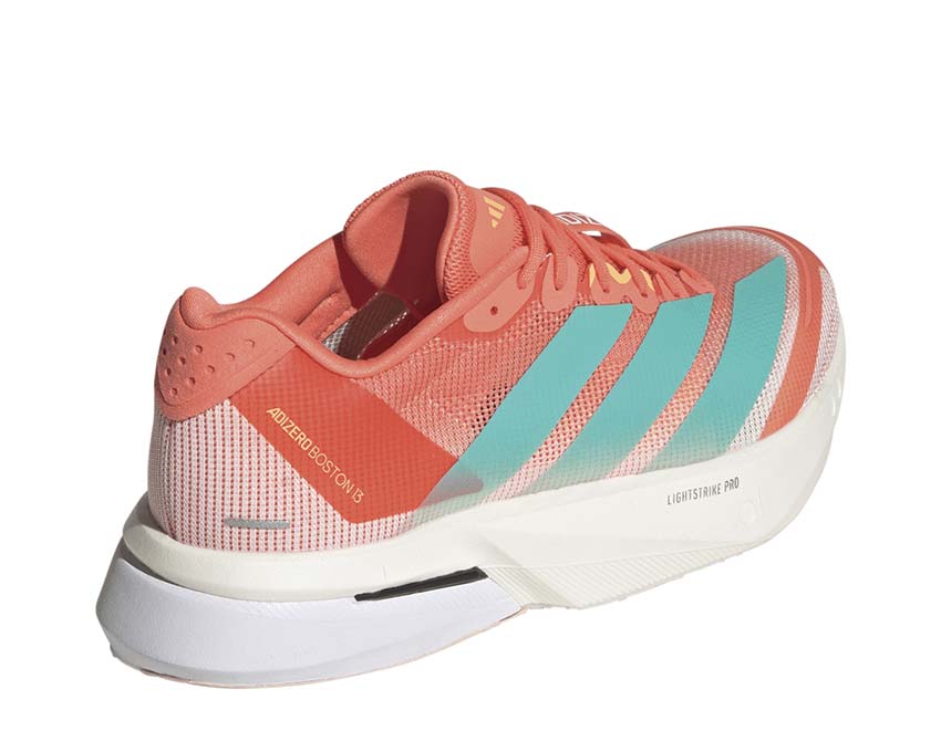 Adidas Adizero Boston 13 W Flash Orange detalle — parte superior mesh transpirable